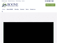 Tablet Screenshot of booneumc.org